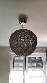 Lampadario a sfera nido sospeso 