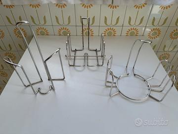 Set da tavola tre pezzi in acciaio cromato