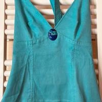 TOP “ HALTERNECK” GUESS” tg S acquamarina