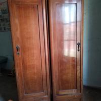 Armadio 2 Guardaroba Antico Mobile Ingresso NOCE