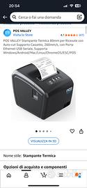 POS VALLEY Stampante Termica 80mm