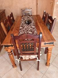 tavolo in vero legno massello 