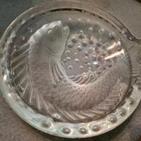 posacenere vetro piatto pesce