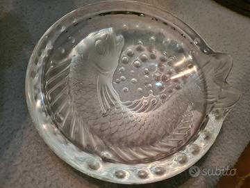 posacenere vetro piatto pesce