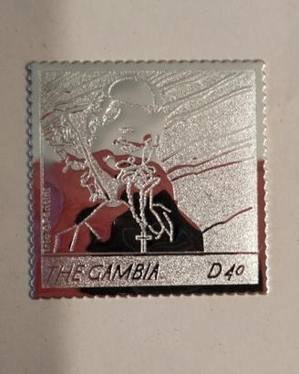 FRANCOBOLLO DEL GAMBIA PER GIOVANNI PAOLO II