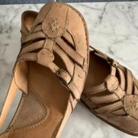 Scarpe beige basse n. 37, Vera Pelle, Marina