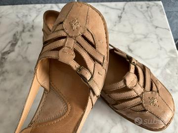 Scarpe beige basse n. 37, Vera Pelle, Marina