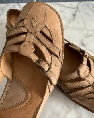 Scarpe beige basse n. 37, Vera Pelle, Marina
