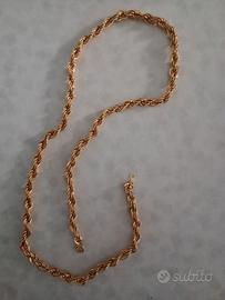 Collana Dorata Catena Intrecciata del 1975-1976