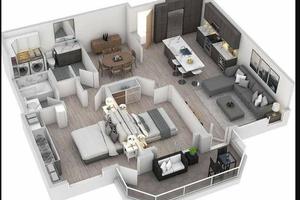 3Locali a Lecco città con balcone e cantina libero