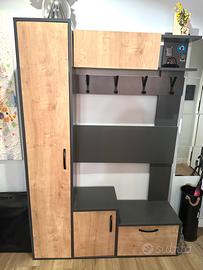 Mobile Ingresso, Armadio Appendiabiti Porta Scarpe