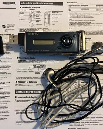 Registratore vocale digitale lettore mp3 Sony