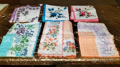 Set fazzoletti naso vintage donna 