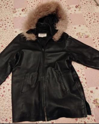 Giacca vintage donna in pelle