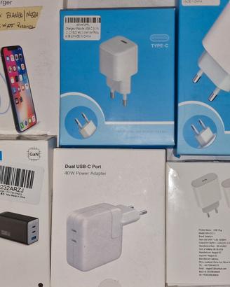 caricabatterie usbC pd 20 30 200 watt, wifi NUOVI