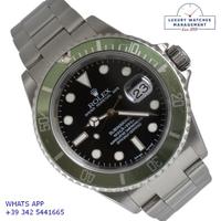 ROLEX Submariner 16610LV MK1 Kermit Fat Four bezel
