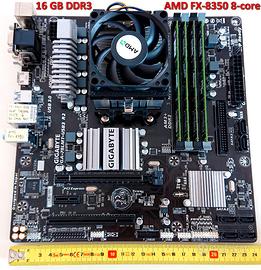 Gigabyte AM3+, AMD FX-8350 8 core, Ram 16 GB DDR3
