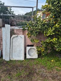 lavandino in   marmo completo