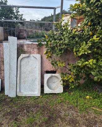 lavandino in   marmo completo