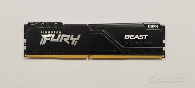Kingston Fury Beast ram DDR4 8GB 3200 mhz