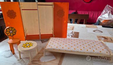  Set Barbie camera da letto anni 70'