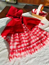 Costume di Cappuccetto Rosso x bimba 5-7 anni nuov