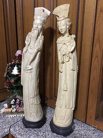 Coppia statue PAT avoriolina