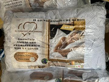 Set 4 guanciali antiacaro e antibatterici 50×80