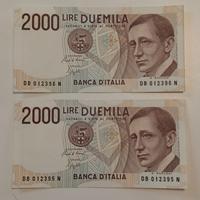 #19. Banconote 2000 lire CONSECUTIVE.