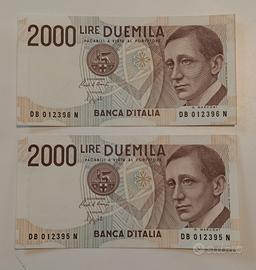 #19. Banconote 2000 lire CONSECUTIVE.