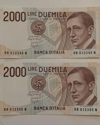 #19. Banconote 2000 lire CONSECUTIVE.