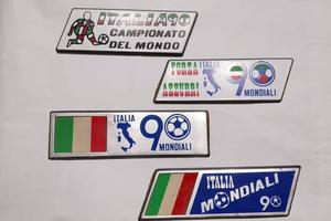 Fregi Auto Epoca Fiat, Mini e Targhe Italia '90