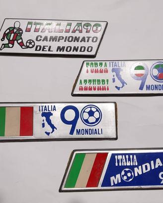 Fregi Auto Epoca Fiat, Mini e Targhe Italia '90