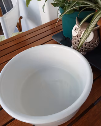 ciotola,bianca,per forno in ceramica