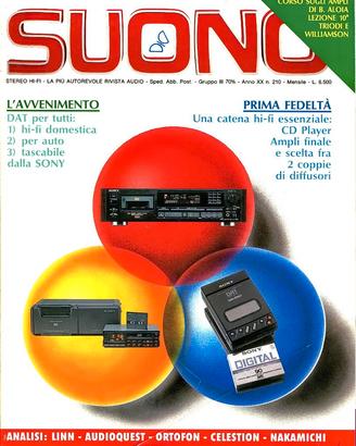 rivista SUONO numero 210 novembre 1990