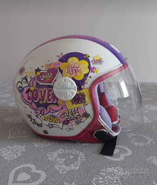 Casco Jet Moto da Bambina CGM taglia YS 49/50 cm