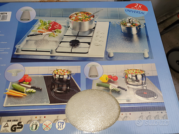 Set 2 taglieri vetro temperato coprifornelli NUOVI