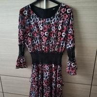 Abito girocollo made in Italy Ake' tg 42FioriPizzo