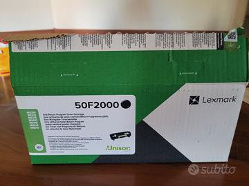 toner originale per stampante Lexmark 