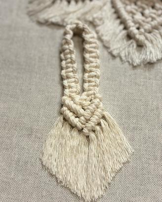 Portatovaglioli in macramé