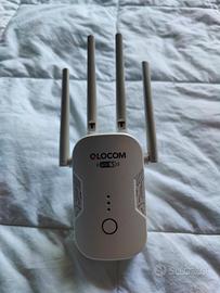 Qlocom ripetitore Wi-Fi 1200Mbps Dual Band 2.4 GHz