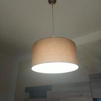 lampadario in stoffa  moderno come nuovo..