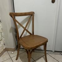 Sedie Cross effetto legno (8 sedie)