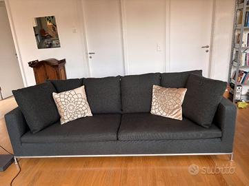 B&B ITALIA Divano GEOGE 240 in cotone grigio