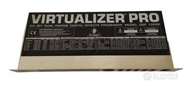 Behringer virtualizer pro dsp1000p processore voce