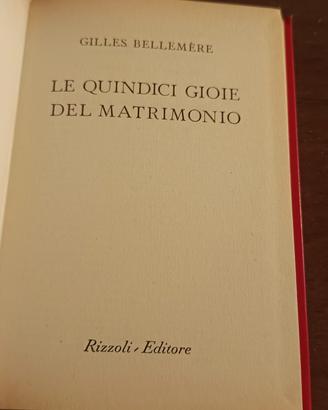 le quindici gioie del matrimonio  rizzoli 