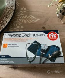 Sfigmomanometro aneroide con stetoscopio