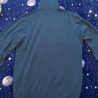 Maglione a collo alto blu