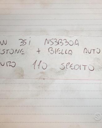 Pistone+biella bmw 35i