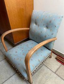 Poltrona Vintage seduta bassa